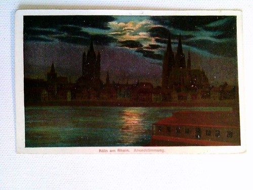 Köln abendstimmung farbig - abendstimmung,,
