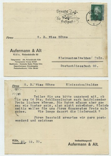 93390 postkarte aufermann - 93390,