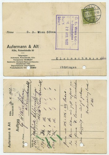93522 postkarte aufermann - 93522, &