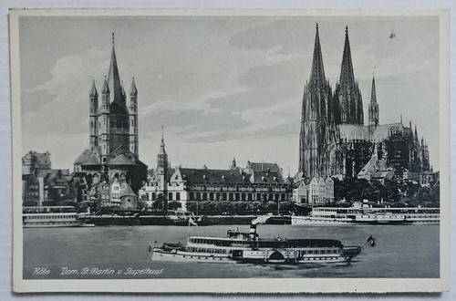 Alte postkarte 40er köln - alte,