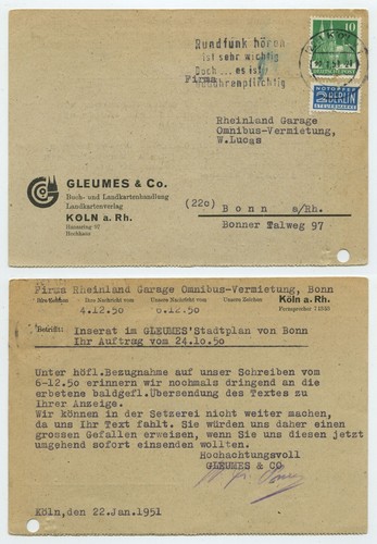 115367 postkarte gleumes - gleumes, &