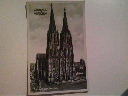 Köln dom westseite ak - köln., westseite.