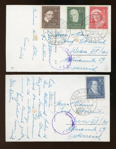Bund 143 146 - nr.143-146, postkarten