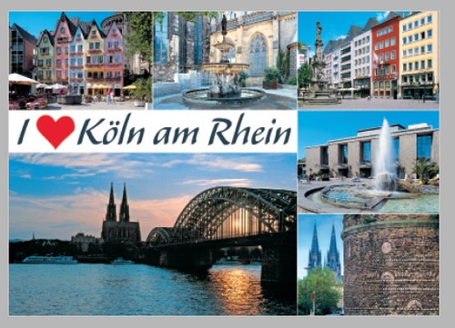 Postkarte ansichtskarte köln - postkarte,