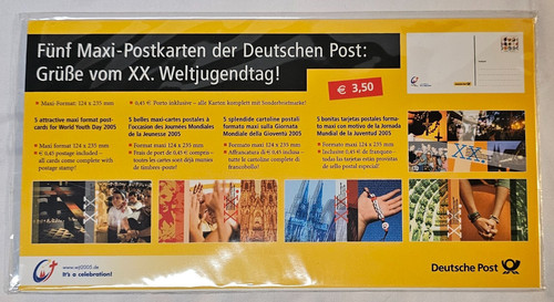 Fünf maxi postkarten - fünf, maxi-postkarten